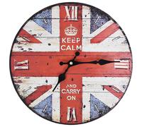 vidaXL Reloj Pared Retro Vintage Redondo Cuarzo Agujasido Cocina Baño Color colourful, Flores, marilyn monroe y mas