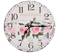 vidaXL Reloj Pared Retro Vintage Redondo Cuarzo Agujasido Cocina Baño Color colourful, Flores, marilyn monroe y mas