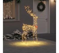 vidaXL, lámpara colgante "Rentier" con 250 LEDs de luz cálida, 180 cm, diseño de ratán