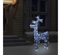 vidaXL Reno de Navidad 90 LED acrílico 60x16x100 cm
