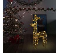 vidaXL Reno de Navidad 90 LEDs acrílico 60x16x100 cm