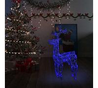 vidaXL Reno de Navidad 90 LEDs acrílico 60x16x100 cm