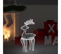 vidaXL Reno de Navidad con malla 306 LED 60x24x89 cm