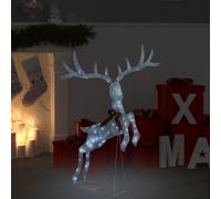 vidaXL Reno decorativo de Navidad blanco 120 LEDs blanco frío