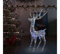 vidaXL Reno navideño acrílico XXL 250 LEDs de colores 180 cm