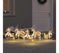vidaXL Renos LED 5 uds. 40 LED Multicolor 42 x 15 x 64 cm PET