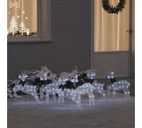 vidaXL Renos LED 6 uds. 45 x 19 x 65 cm tela