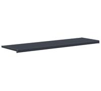 vidaXL: Repisa para ventana, color antracita con efecto madera, 160 x 45 x 4,5 cm, PVC