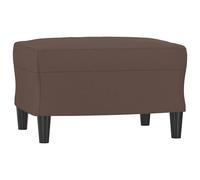 vidaXL Reposapiés de cuero sintético color 60x50x41 cm en color Capuchino/Gris/Crema y más