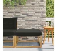 vidaXL Reposapiés de exterior Madera de Acacia Sólida Blanco
