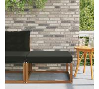 vidaXL Reposapiés de exterior Madera de Acacia Sólida Natural