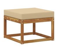 vidaXL Reposapiés de Exterior Madera de Acacia Sólida Natural, Muebles de Acacia para Exterior, Unidad Moderna para Balcón, Diseño Resistente, Relájate en el Jardín