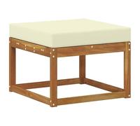 vidaXL Reposapiés de Exterior Madera de Acacia Sólida Natural, Muebles de Acacia para Exterior, Unidad Moderna para Balcón, Diseño Resistente, Relájate en el Jardín