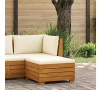 vidaXL Reposapiés de Jardín Madera de Acacia Sólida Marrón