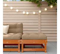 vidaXL Reposapiés de Jardín Pino macizo Marrón Cera