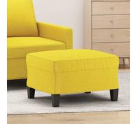 vidaXL Reposapiés de tela amarillo claro 60x50x41 cm