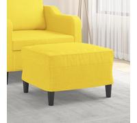 vidaXL Reposapiés de tela amarillo claro 60x50x41 cm