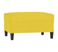 vidaXL Reposapiés de Tela Amarillo Claro 70x55x41 cm