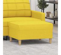 vidaXL Reposapiés de tela amarillo claro 70x55x41 cm
