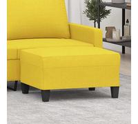 vidaXL Reposapiés de tela amarillo claro 70x55x41 cm
