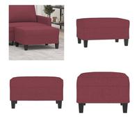 vidaXL Reposapiés de tela color burdeos, 70x55x41 cm - Reposapiés - Taburete - Banco para pies - Apoyapiés