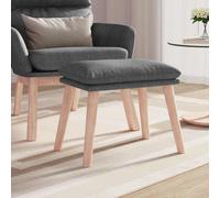 vidaXL Reposapiés de tela gris claro 45x29,5x35 cm
