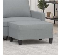 vidaXL Reposapiés de tela gris claro 70x55x41 cm