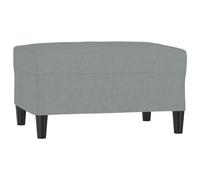 vidaXL Reposapiés de Tela Gris Claro 70x55x41 cm