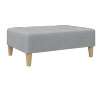 vidaXL Reposapiés de tela 77x55x31 cm, gris claro