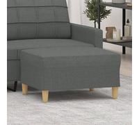 vidaXL Reposapiés de tela gris oscuro 70x55x41 cm