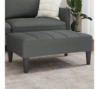 vidaXL Reposapiés de tela Gris oscuro 77x55x31 cm