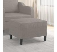 vidaXL Reposapiés de tela gris taupe 60x50x41 cm
