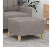vidaXL Reposapiés de tela gris taupe 60x50x41 cm