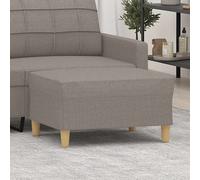 vidaXL Reposapiés de tela gris taupe 70x55x41 cm