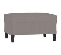 vidaXL Reposapiés de Tela Gris Taupe 70x55x41 cm
