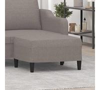 vidaXL Reposapiés de Tela Gris Taupe 70x55x41 cm
