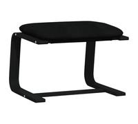 vidaXL Reposapiés de Tela Negro 51x41x40 cm, taburetes, Taburete otomana, Asiento de salón, otomana, Taburete de sofá, Muebles de Sala de Estar