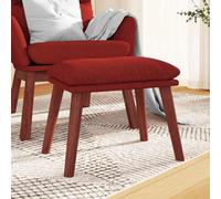 vidaXL Reposapiés de tela rojo tinto 45x29,5x35 cm