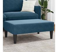 vidaXL Reposapiés de terciopelo azul 77x55x31 cm