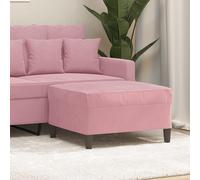 vidaXL Reposapiés de terciopelo rosa 70x55x41 cm