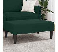 vidaXL Reposapiés de terciopelo verde oscuro 77x55x31 cm