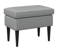 vidaXL Reposapiés Gris Claro 55 x 35 x 41 cm Tela