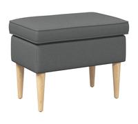 vidaXL Reposapiés Gris oscuro 55 x 35 x 41 cm Poliéster