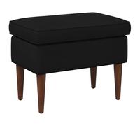 vidaXL Reposapiés Negro 55 x 35 x 41 cm Terciopelo