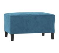 vidaXL Reposapiés de terciopelo azul 70x55x41 cm