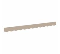 vidaXL Repuesto de volantes para toldo Beige 330 x 20 cm Poliéster