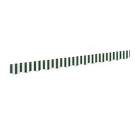 vidaXL Repuesto de Volantes para toldo Verde y Blanco 280 x 20 cm, Lona Resistente al Clima, Tela UV, fácil de Limpiar, Ideal para jardín, ¡naaa Hay Marco