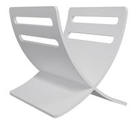 vidaXL Revistero de madera de pie Blanco