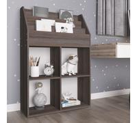 vidaXL Revistero de niños madera ingeniería gris y Sonoma 71x30x114 cm