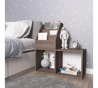 vidaXL Revistero de niños madera ingeniería gris y Sonoma 71x30x78,5cm